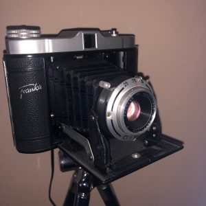 Vintage Bellows Camera Lamp
