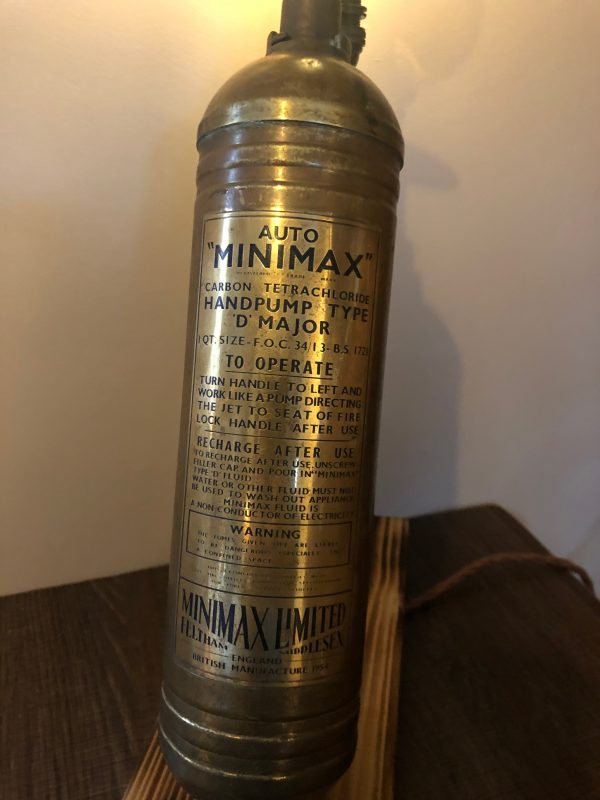 Vintage Car Fire Extinguisher Lamp - Image 2