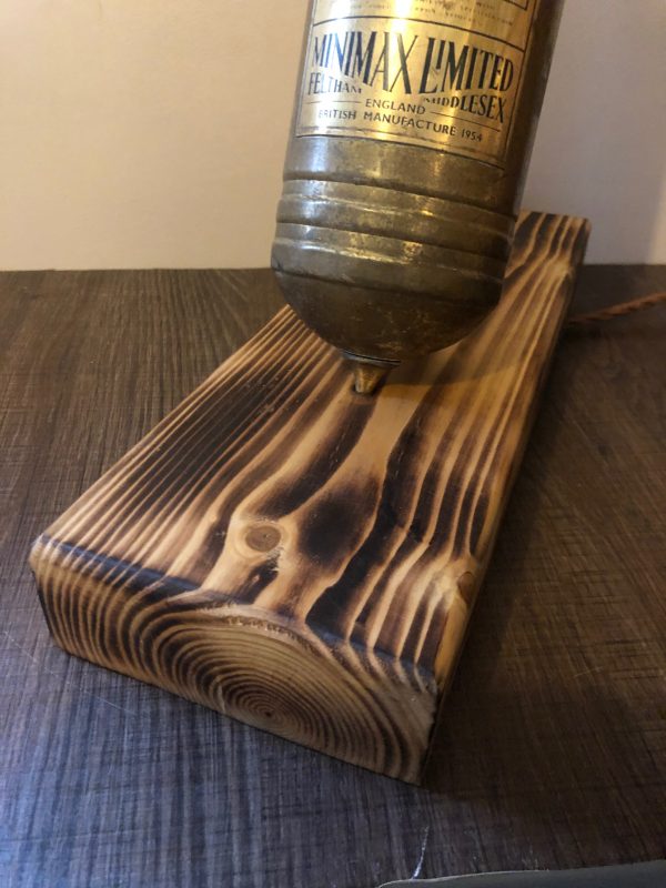 Vintage Car Fire Extinguisher Lamp - Image 3