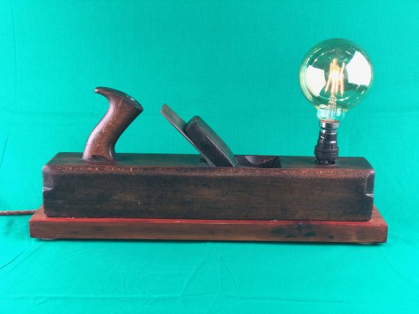 Vintage Wood Plane Lamp