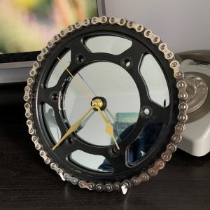 Motorcycle Rear Sprocket and Chain Clock