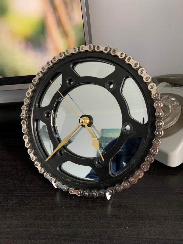 Motorcycle Rear Sprocket and Chain Clock